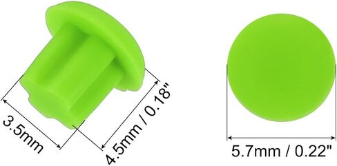 MECCANIXITY 50pcs 3.5mm Headphone Jack Port Plugs Covers Caps Silicone Anti Dust Protector for Earphone Jack, Clear in Saudi Arabia