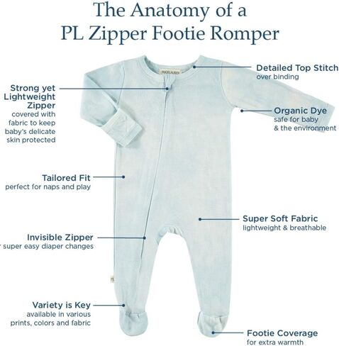 Baby Rib Seamless Zipper Footie Romper in Saudi Arabia