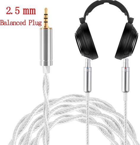 FAAEAL 8N OFC German Copper Cable Wire Compatible with Sennheiser HD800 HD800s HD820 HD820s HD8XX Dharma D1000 Earbuds 1.5m/4.9ft 4.4mm Balanced Plug in Kuwait