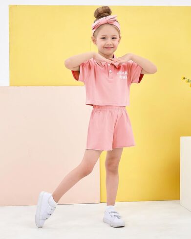nilikastta Toddler Girl Clothes Baby Girls Outfits Summer Floral Print Shirt+Shorts+Headband 3pcs Baby Clothing 1 2 3 4 5 T in Saudi Arabia