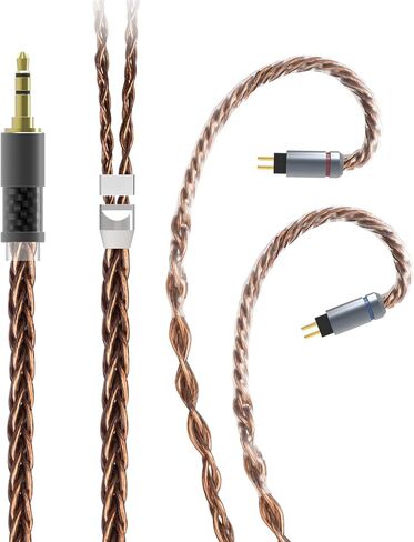 keephifi TFZ Earphone Cable-KBEAR [Limpid Pro] 8 Core 4N Pure Silver Cable, in-Ear Monitors Replacement Cable with 3.5mm Plug Suit for My-Love-4 Queen-LTD Lark KS1 KS2 Robin (TFZ, 3.5Silver) in Saudi Arabia