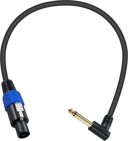 Poyiccot Speakon to 1/4 Adapter Cable, Professional Speakon to 1/4 Inch TS Speaker Cable for 18AWG Gauge Audio Plug Amplifier Connection dj Heavy Duty Cord Wire with Twist Lock, 6ft in Kuwait