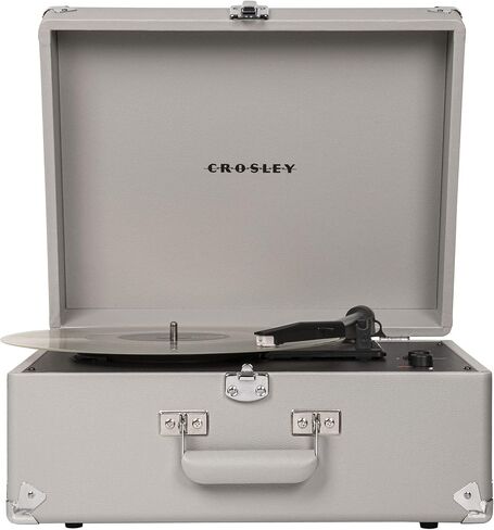 Crosley CR6253A-GY Anthology Vintage 3-Speed Bluetooth Suitcase Turntable, Gray in Saudi Arabia
