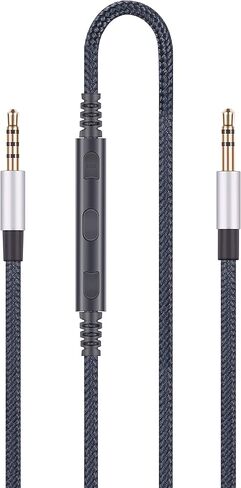 Audio Replacement Cable with Mic Remote Volume Control Compatible Sony MDR1000X, MDRXB650BT, MDR-XB950BT, WH1000XM3, WH1000XM2, WH-CH700N Headphone and Compatible Samsung Galaxy Android in Kuwait