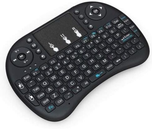 BFTECH لوحة مفاتيح لاسلكية صغيرة 2.4 جيجا هرتز مع ماوس لوحة اللمس، جهاز تحكم عن بعد محمول، Pi 2/3، KODI Android TV Box، HTPC/IPTV، Windows 7 8 10 in Kuwait