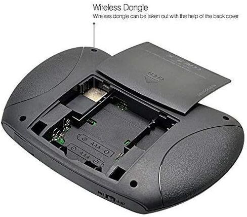 BFTECH لوحة مفاتيح لاسلكية صغيرة 2.4 جيجا هرتز مع ماوس لوحة اللمس، جهاز تحكم عن بعد محمول، Pi 2/3، KODI Android TV Box، HTPC/IPTV، Windows 7 8 10 in Kuwait