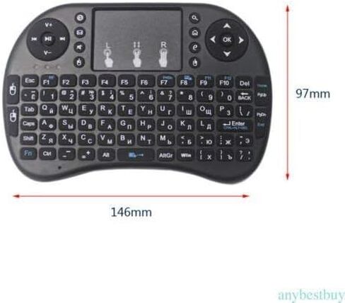BFTECH لوحة مفاتيح لاسلكية صغيرة 2.4 جيجا هرتز مع ماوس لوحة اللمس، جهاز تحكم عن بعد محمول، Pi 2/3، KODI Android TV Box، HTPC/IPTV، Windows 7 8 10 in Kuwait