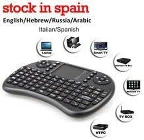 BFTECH لوحة مفاتيح لاسلكية صغيرة 2.4 جيجا هرتز مع ماوس لوحة اللمس، جهاز تحكم عن بعد محمول، Pi 2/3، KODI Android TV Box، HTPC/IPTV، Windows 7 8 10 in Kuwait