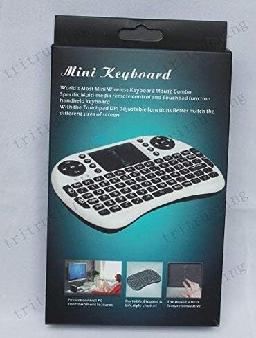 BFTECH لوحة مفاتيح لاسلكية صغيرة 2.4 جيجا هرتز مع ماوس لوحة اللمس، جهاز تحكم عن بعد محمول، Pi 2/3، KODI Android TV Box، HTPC/IPTV، Windows 7 8 10 in Kuwait