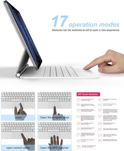 Magnetic Keyboard Case Compatible with iPad Pro 11 inch 2022/2021/2020/2018, [Smart Wake-up] [Sensitive Touchpad] [Floating Cantilever Stand] Easy to Set Wireless Smart Keyboard Case Cover, Black in Saudi Arabia