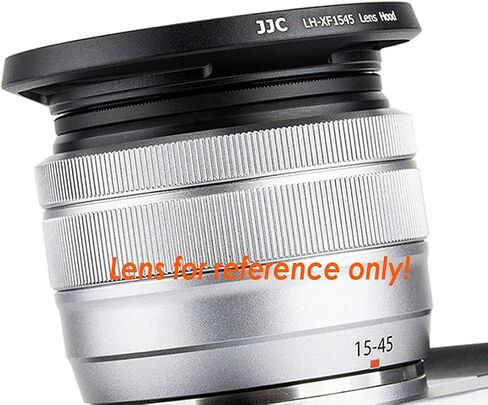 JJC Silver Dedicated Metal Screw in Lens Hood for Fujinon XC15-45mm F3.5-5.6 OIS PZ Lens, Fuji XC 15-45mm 3.5-5.6 Lense Hood Shade, Compatible w Fujifilm XC15-45mm F3.5-5.6, fits 52mm Filter & Cap in Saudi Arabia