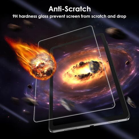 واقي شاشة مكون من عبوتين متوافق مع جهاز Lenovo Tab M11 مقاس 11 بوصة، طبقة شفافة من الزجاج المقسى، مضادة للخدش، صلابة 9H، سهلة التركيب in Kuwait