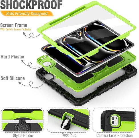HXCASEAC for iPad Pro 13 Inch Case (M5/M4) 2025/2024, Shockproof Design in Saudi Arabia