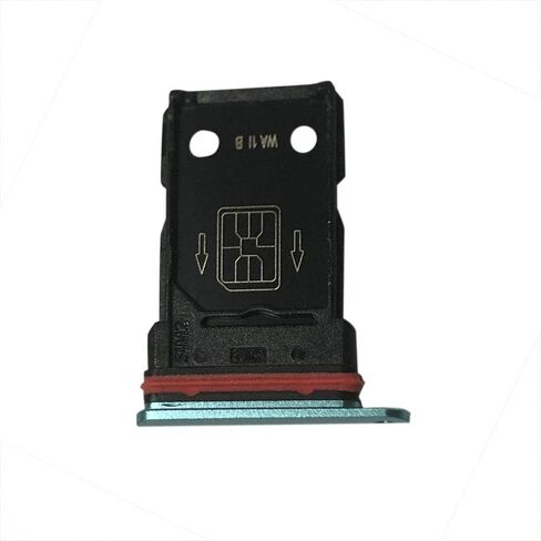 Dual SIM Card Tray Slot Holder Replacement Compatible with Oneplus 8 IN2010 6.55 inch (Black) in Kuwait