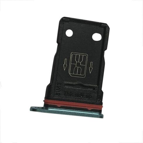 Dual SIM Card Tray Slot Holder Replacement Compatible with Oneplus 8 IN2010 6.55 inch (Black) in Kuwait