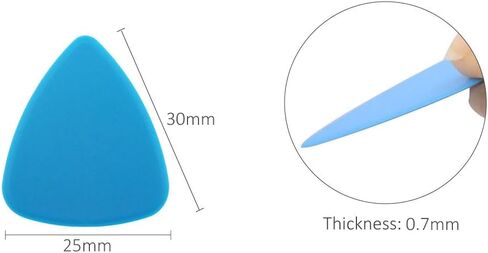 10Pcs 0.5mm Ultra Thin Triangle Plastic Opening Picks Screen Opener Pry Tool for iPhone iPad iMac MacBook Disassemble Repair Tools in Kuwait