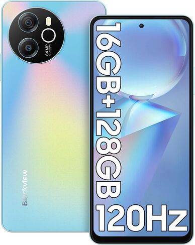 Blackview Shark 8 Unlocked Phones, 16GB+128GB/SD 2TB Mobile Phone, Android 13, Octa-Core Helio 6nm G99 Android Phones, 120Hz 6.78" FHD+, 5000mAh 33W, 64MP Camera, NFC, Fingerprint & Face ID Cellphone in Saudi Arabia