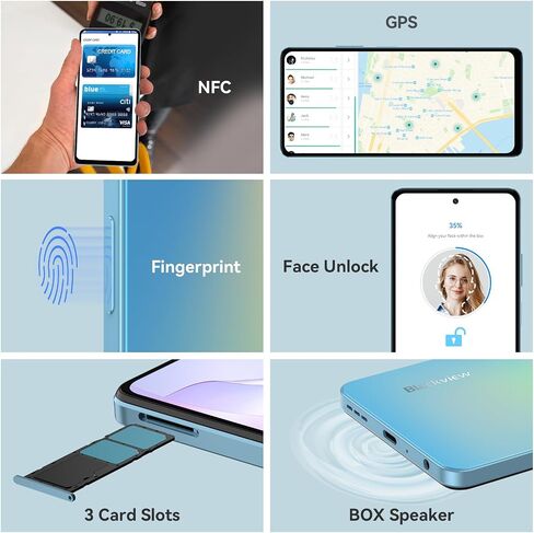 Blackview Shark 8 Unlocked Phones, 16GB+128GB/SD 2TB Mobile Phone, Android 13, Octa-Core Helio 6nm G99 Android Phones, 120Hz 6.78" FHD+, 5000mAh 33W, 64MP Camera, NFC, Fingerprint & Face ID Cellphone in Saudi Arabia