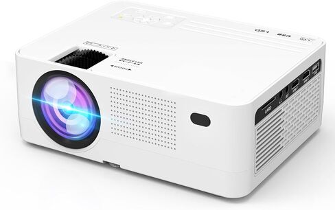 جهاز عرض بلوتوث واي فاي 1080P 5G أصلي، جهاز عرض خارجي 300 بوصة، 350 ANSI، دعم 4K، جهاز عرض منزلي لـ iOS/Android/TV Stick in Kuwait