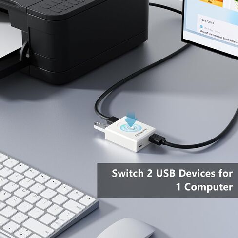 محول USB 3.0 يعمل بالطاقة، محول USB ثنائي الاتجاه 2 جهاز كمبيوتر 1 في 2 مخرج (2 في 1 مخرج)، محدد مفتاح USB للوحة المفاتيح والماوس والطابعة وكاميرا الويب ومفتاح مشاركة USB يدعم Carplay وAndroid Auto in Kuwait