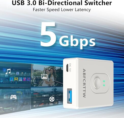 محول USB 3.0 يعمل بالطاقة، محول USB ثنائي الاتجاه 2 جهاز كمبيوتر 1 في 2 مخرج (2 في 1 مخرج)، محدد مفتاح USB للوحة المفاتيح والماوس والطابعة وكاميرا الويب ومفتاح مشاركة USB يدعم Carplay وAndroid Auto in Kuwait