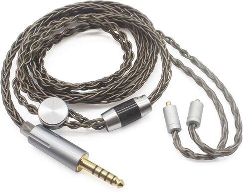Youkamoo 4.4mm 8 Core Silver Plated Braided Earphone Replacement Upgrade Cable Silver Plated Wire Balanced Earphone Cable for BL03 V80 KZ ZS10 PRO ZS10 AS10 ZS6 ZST ZSR TRN (2 Pin 0.78mm) in Kuwait