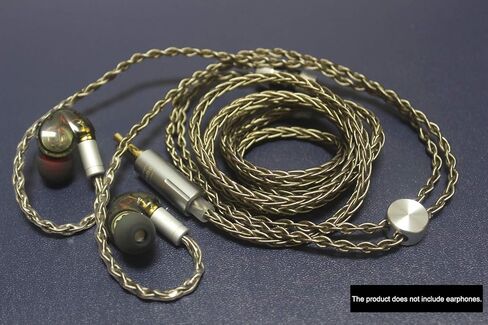 Youkamoo 4.4mm 8 Core Silver Plated Braided Earphone Replacement Upgrade Cable Silver Plated Wire Balanced Earphone Cable for BL03 V80 KZ ZS10 PRO ZS10 AS10 ZS6 ZST ZSR TRN (2 Pin 0.78mm) in Kuwait
