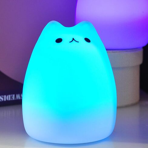 Night Light for Kids Bunny Lamp,Cute Night Light for Girls,Rechargeable Baby Nursery Night Light Toddler Nightlight for Bedroom, Cute Gifts Animal Bunny Kids Lamp Kawaii Room Decor in Kuwait