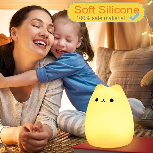 Night Light for Kids Bunny Lamp,Cute Night Light for Girls,Rechargeable Baby Nursery Night Light Toddler Nightlight for Bedroom, Cute Gifts Animal Bunny Kids Lamp Kawaii Room Decor in Kuwait