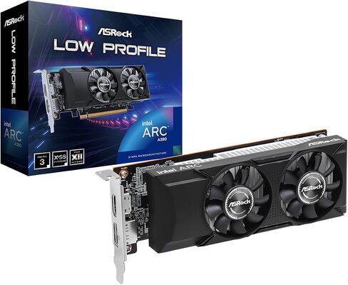 ASRock Intel ARC A750 Challenger D 8GB OC، 8GB DDR6، PCIe4، 2 HDMI، 2 DP، ساعة 2200 ميجاهرتز، تبريد 0 ديسيبل، كسر سرعة التشغيل in Kuwait