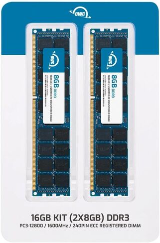 OWC 8GB DDR3L 1600 PC3L-12800 CL11 1Rx4 240-pin 1.35V ECC Registered RDIMM Memory RAM Module Upgrade Compatible with HP ProLiant DL360e Gen8 DL360p Gen8 DL380p Gen8 DL385p Gen8 DL580 Gen8 in Kuwait