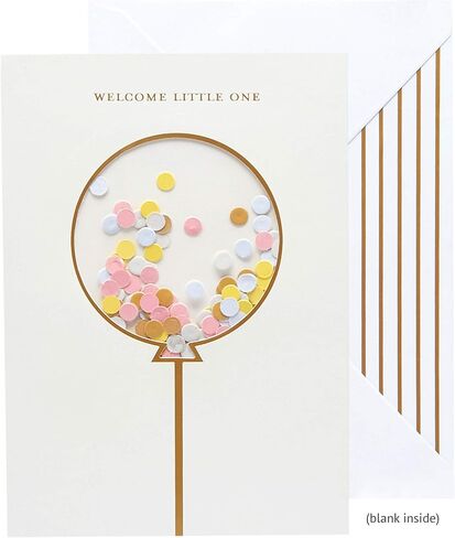 C.R. Gibson Handmade Glittery Happy Birthday Cards for Girls, Assorted 3pc, 5'' x 7'' in Saudi Arabia