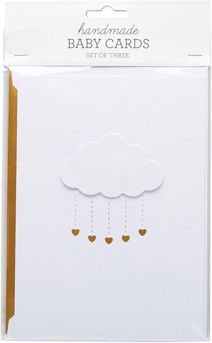 C.R. Gibson Handmade Glittery Happy Birthday Cards for Girls, Assorted 3pc, 5'' x 7'' in Saudi Arabia