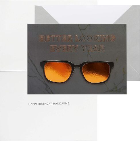 C.R. Gibson Handmade Glittery Happy Birthday Cards for Girls, Assorted 3pc, 5'' x 7'' in Saudi Arabia