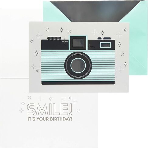 C.R. Gibson Handmade Glittery Happy Birthday Cards for Girls, Assorted 3pc, 5'' x 7'' in Saudi Arabia
