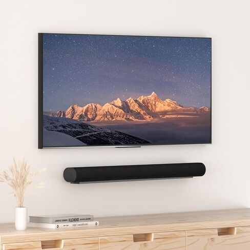 PUTORSEN Soundbar Wall Mount مصمم لشريط الصوت Sonos Arc، حامل تثبيت مكبر الصوت منخفض المستوى تحت التلفزيون مع بطانة إسفنجية عالية الكثافة، سهل التجميع، أسود in Kuwait
