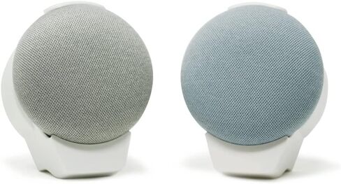 Outlet Wall Mount Holder for Google Nest Mini and Google Home Mini: Essentials Made for Google Home - Fits All Google Mini Generations (2-Pack, Frost White) in Saudi Arabia
