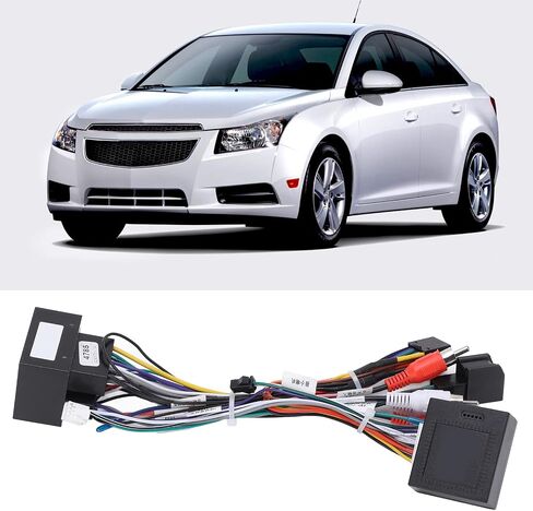 Radio Stereo Wiring Harness Adapter,Audio Wiring Harness with CAN Bus Box 16Pin Replacement for Cruze in Saudi Arabia