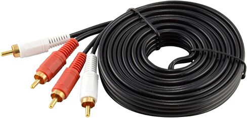 JacobsParts 2-RCA Analog Stereo Audio Cable 2-RCA Male to 2-RCA Male, 5ft in Saudi Arabia