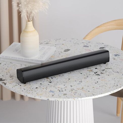 Computer Speaker, Dual 5W USB Powered 3.5mm AUX-in, Plug-n-Play Soundbar for Desktop Monitor, PC, Laptop, Tablets, Crystal-Clear Sound, Loud Volume, Volume Control, Metal Mesh Surface in Saudi Arabia