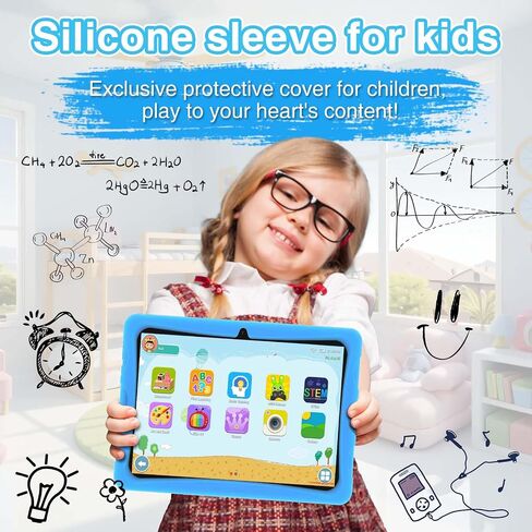 DOOGEE U10 KID Tablet for Kids, Android 14 Tablet, Kids Tablet 9GB + 128GB/1TB, 10.1 Inch Tablet with 5060mAh, APPs for Tablets Kids, Widevine L1, TUV Low Blue Certification, Parental Control, Pink in Saudi Arabia