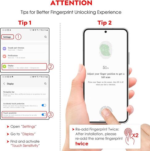 JETech Screen Protector for Samsung Galaxy S22+/S22 Plus 5G with Camera Lens Protector, Easy Installation Tool, Tempered Glass Film, Fingerprint ID Compatible, 2-Pack Each in Saudi Arabia