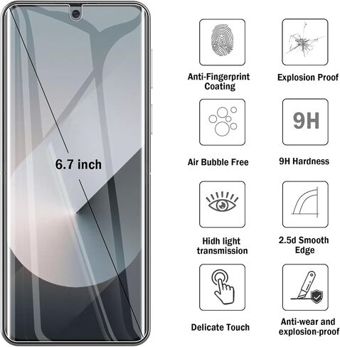 عبوتان+2 واقي شاشة لهاتف Samsung Galaxy Z Flip 6/Galaxy Z Flip 5، واقي شاشة أمامي من مادة TPU + زجاج مقسى خلفي، مقاوم للغاية، مضاد لبصمات الأصابع، وضوح عالي، لا يوجد فقاعات لفيلم الحماية Galaxy Z Flip 6 in Saudi Arabia