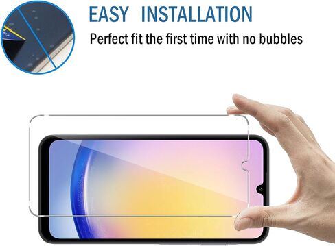 عبوتان+2 واقي شاشة لهاتف Samsung Galaxy Z Flip 6/Galaxy Z Flip 5، واقي شاشة أمامي من مادة TPU + زجاج مقسى خلفي، مقاوم للغاية، مضاد لبصمات الأصابع، وضوح عالي، لا يوجد فقاعات لفيلم الحماية Galaxy Z Flip 6 in Saudi Arabia