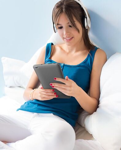 كمبيوتر لوحي أندرويد مقاس 7 بوصات، معالج رباعي النواة، ذاكرة وصول عشوائي 1 جيجابايت، ذاكرة تخزين داخلية 16 جيجابايت، كاميرا مزدوجة، واي فاي بلوتوث، شاشة IPS عالية الدقة بالكامل، بطارية 3500 مللي أمبير في الساعة. جهاز لوحي محمول (رمادي) in Kuwait