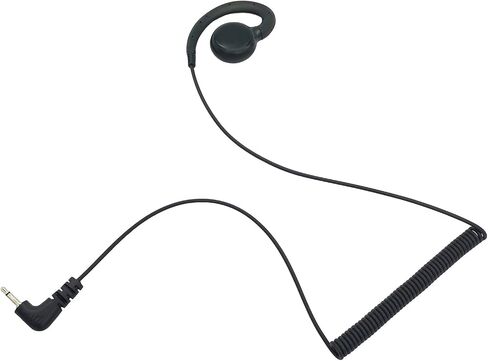 2.5 mm Plug Ear Piece Listen Only Earpiece Walkie Talkie Headset Acoustic Tube Earphone Surveillance Single Wire Receiver for Harris Police Radios xl-200 xl200 XL 200 Mic(C Ring Swivel) in Saudi Arabia