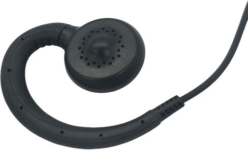 2.5 mm Plug Ear Piece Listen Only Earpiece Walkie Talkie Headset Acoustic Tube Earphone Surveillance Single Wire Receiver for Harris Police Radios xl-200 xl200 XL 200 Mic(C Ring Swivel) in Saudi Arabia