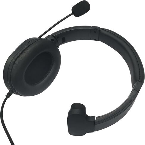 Over Ear 2 Pin Headset Boom Mic Headphone Noise Cancelling Earmuff Radio Earpiece for Midland gxt x-tra xtra x Talker gmrs gtx 1000 1000g 1050 gxt1000vp4 t51r lxt600pa(Single Sided) in Saudi Arabia