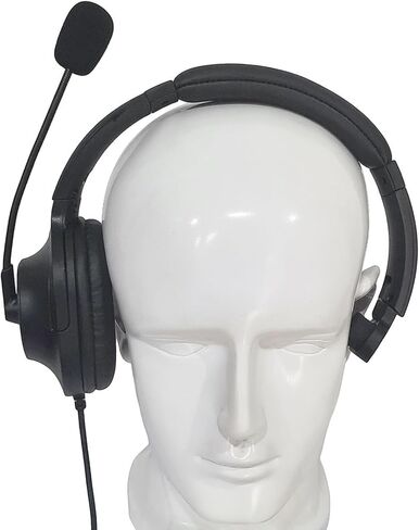 Over Ear 2 Pin Headset Boom Mic Headphone Noise Cancelling Earmuff Radio Earpiece for Midland gxt x-tra xtra x Talker gmrs gtx 1000 1000g 1050 gxt1000vp4 t51r lxt600pa(Single Sided) in Saudi Arabia