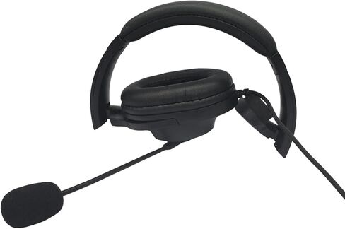 Over Ear 2 Pin Headset Boom Mic Headphone Noise Cancelling Earmuff Radio Earpiece for Midland gxt x-tra xtra x Talker gmrs gtx 1000 1000g 1050 gxt1000vp4 t51r lxt600pa(Single Sided) in Saudi Arabia